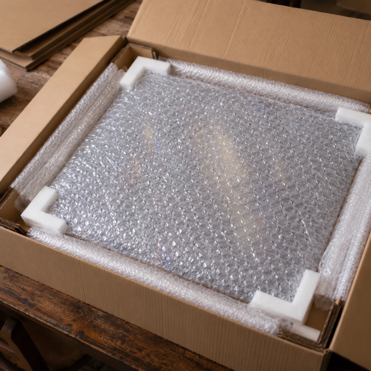 Secure packaging of an original artwork